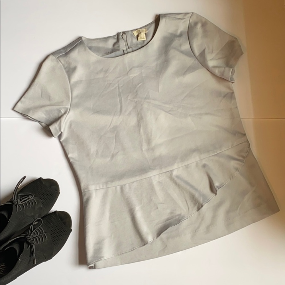 J.Crew women’s grey blouse size 2